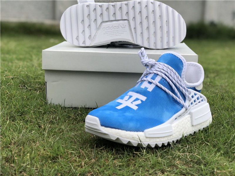 Super max Adidas NMD Human Race Pharrell China Exclusive Blue(98% Authentic quality)
